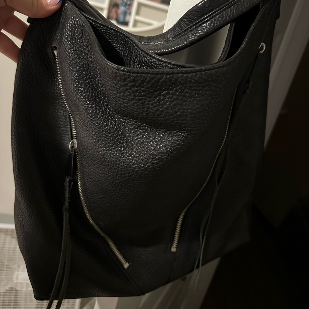 Black Rebecca Minkoff Leather Crossbody/Shoulder Bag